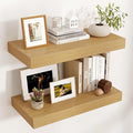 Floating Shelves for Wall, 24 Inch Wide x 12 Inch Deep Floating Shelves, Long Wood Floating Wall Shelf Shelves for Living Roo