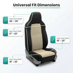 FH Group Automotive Front Car Seat Covers for SUV, Trucks, Sedan and More - Universal Fit Front High Back Design Interior Acc