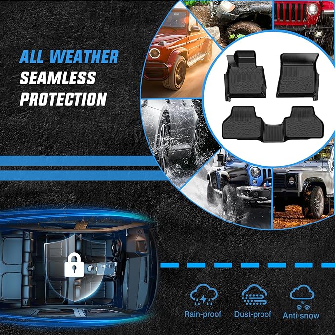 Nilight Floor Mats for BMW X3 F25 2011-2017 / BMW X4 2015 2016 2017 2018 All Weather Custom Fit Heavy Duty Floor Liners