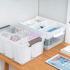 Citylife 17 QT Plastic Storage Bins Clear Storage Box with Lids Multipurpose Stackable Storage Containers for Organizing Tool