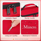 Mancro Dual Layers Medicine Organizer Bag, Pill Bottle Organizer Storage with Lockable Zipper, Medication Travel Bag for Pill