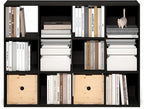 Furinno PELLI Book Shelf, 12-Cube Bookshelf, Cube Storage Organizer Bookcase, 11.7 x 47.6 x 36, for Living Room, Bedroom, Hom