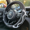 PINCTROT Large Size Comfy Grip Steering Wheel Cover, Anti-Slip Design, 15.5-15.75 Inch(Silicone White)