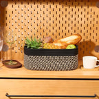MiniArk Small Storage Baskets for Organizing | Closet Organizer Bins | Shelf Toy Basket | Woven Rope Baskets | Cube Decorativ