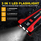 Scatach 3000A Car Battery Jump Starter,12V Jump Starter Battery Pack Portable (up to 9.0L Gasoline and 7.0L Diesel Engine),