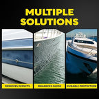 Meguiar’s Marine/RV Fiberglass Restoration System, M4965, 3-Piece Fiberglass Repair Kit with Oxidation Remover, High-Gloss Boat Polish and Wax, Christmas Gift Ideas for Car Dads
