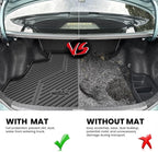 LASFIT Cargo Mat for Toyota Corolla 2009-2010, Custom Fit All-Weather TPE Rubber Trunk Mat for Toyota Accessories, Waterproof, Easy to Clean, Black