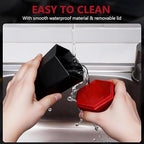 Car Trash Can with Lid - 2-Pack, Interior Accessories for Vehicles, Leakproof Garbage Can with 30 Detachable Trash Bags, Multipurpose Organizers and Storage Solutions for Home and Office