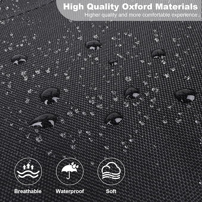 Flying Banner AquaShield Front car seat Covers Set Waterproof Water Resistant arm Rest Compatible Shoulder Seatbelt Compatibl