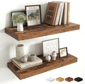 Fun Memories 24 Inch Floating Shelves Wall-Mounted, 10 Inch Deep Wall Shelves, 24 x 10 Floating Shelf for Living Room Bathroo