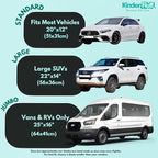 Car Window Shades - Certified 99.79% UVA & 99.95% UVB sun protection. Award winning car sun shade for side windows. 4 Pack (2 Transparency options) 25" x 16" -window shade for car baby by Kinder Fluff