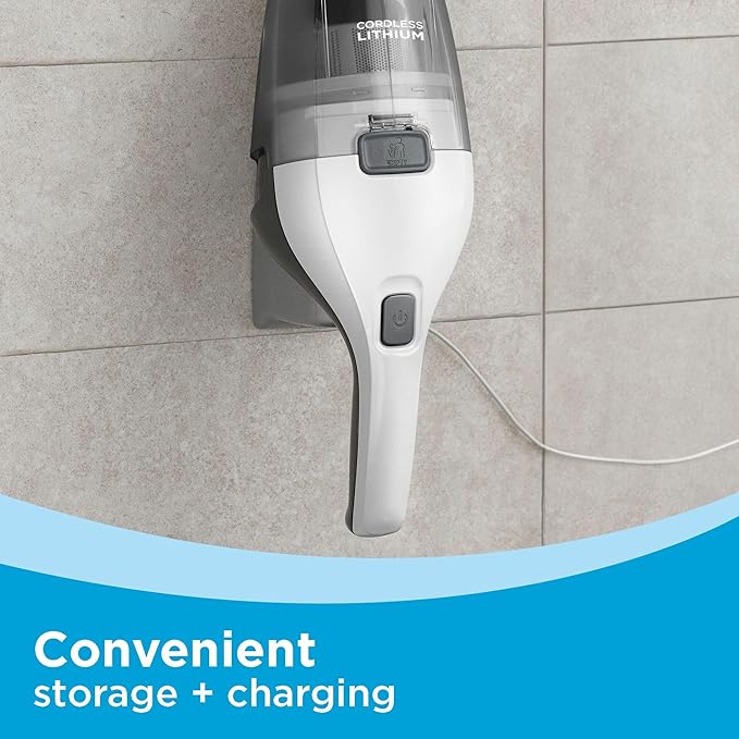 BLACK+DECKER dustbuster Cordless Handheld Vacuum, Portable Car Vacuum Cordless Rechargeable, Wall Mount, Strong Suction Quick