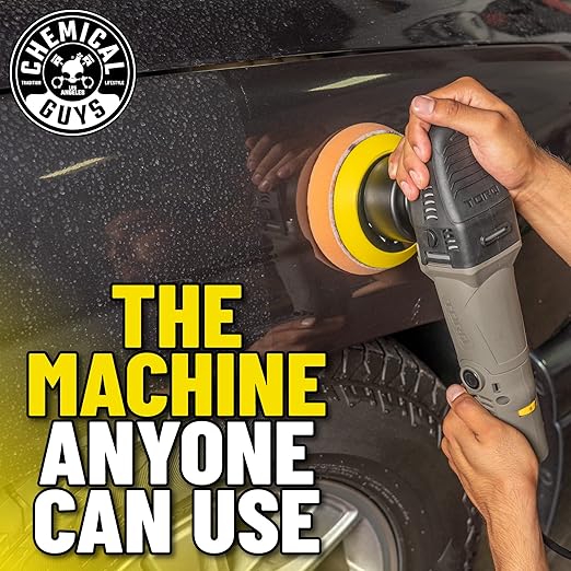 Chemical Guys TORQX Dual Action Random Orbital Polisher for Cars – Professional Car Buffer for Trucks and SUVs – 700W Motor, 8mm Orbit, Lightweight 4.7 lb Design, Paint Correction