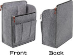 Surblue Felt Backpack Organizer Insert for Travel Rucksack and Daypack, Bag Insert Liner Pocket with Zipper, Large Capacity D