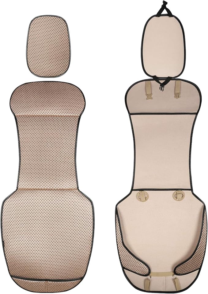 Auto Newer Luxury Breathable Car Seat Cover Fit Four Seasons, Universal Front of Car Seat Cushions, Bottom Seat Covers of Ful