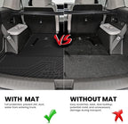 Lasfit Cargo Mat & Backrest Mats for Hyundai Santa Fe 2026 2025 2024 (Fit Gas & Hybrid), All Weather TPE Custom Fit Car Mats Trunk Mats Cargo Liners Accessoires, Black