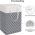 StorageRight Laundry Basket Hamper Large Collapsible Laundry Hamper with Easy Carry Handles，Freestanding Clothes Hampers for 