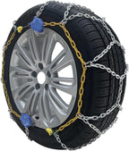 OakTen Set of 2 SUV Snow Chains with Tensioner fits Tire Size 215/80R16 225/75R17 225/85R16 275/35R19 285/30R19