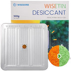 1 Pack 500 Gram Desiccant Canister, Indicating & Rechargeable Gun Safe Dehumidifier, Portable Desiccant Canister, Silica Gel