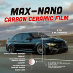 United Max Nano Carbon Car Window Tint Film – 2PLY 70% VLT Series Automotive Tint with UV Protection & Infrared Rejection, Heat & Glare Blocking, Color Stable Adhesive Film Roll, 40 Inch x 100 Feet