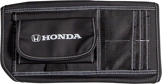 Plasticolor 006195R01 Honda Logo Car Truck or SUV Sun Visor Organizer, Auto Interior Pocket Organizer, Registration and Document Holder, Personal Belonging Sunglass Storage Pouch Organizer