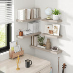 72 Inch Floating Shelves, 8 Inch Deep Floating Shelves for Wall, Hanging Shelf with Invisible Brackets, Deep Shelves for Bath