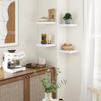Fun Memories Floating Shelves for Wall - 7.5 Inch Square Shelves with Invisible Brackets, Small Wall Shelf for Living Room, B