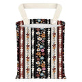 Car Garbage Can, Seat Back Hanging Cute Car Trash Can Bag, Car Organizer and Storage Bag for Travelling, Outdoor Colorful Boho Flower Stripe