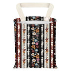 Car Garbage Can, Seat Back Hanging Cute Car Trash Can Bag, Car Organizer and Storage Bag for Travelling, Outdoor Colorful Boho Flower Stripe