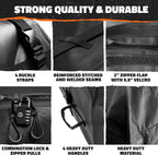 Mockins 16 Cu.Ft. Rooftop Cargo Carrier | 45"x34"x18" Roof Bag for Car Without Rack | Durable Car Topper Luggage Carrier Waterproof Cargo Bag | Weatherproof Vehicle Soft Shell Carriers & Accessories
