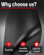 Side Mirror Caps Cover Compatible with Tesla Model Y 2021 2022 2023 2024 Matte Carbon Fiber Mirror Covers