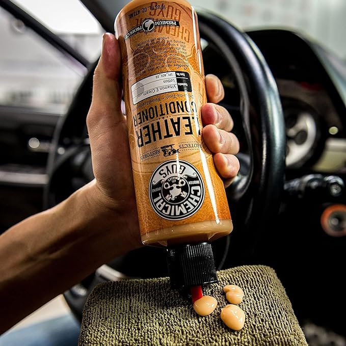 Chemical Guys Leather Conditioner, Vintage Series - Conditions, Nourishes, and Protects Natural, Synthetic, and Faux Leather 