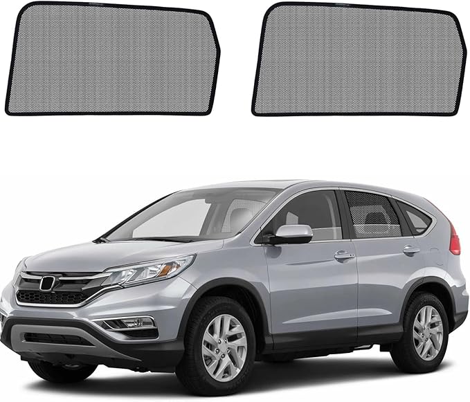CRV Specific Side Window Sun Shades, 2017-2022 Rear Vehicle Interior Shade for Baby Mesh Covers, Breathable, UV Protection and Heat Insulation (CRV（2017-2022）, Rear Side-2pcs)