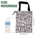 Butterfly Car Garbage Bag,Leopard Waterproof Small Car Trash Bag Hanging Back of Seat,Drawstring Hanging Car Trash Bag with Adjustable Buckle for Car Accessories