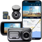 Nextbase 422GW Dash Cam Front + Rear Window Camera with 32GB SD Card - Full 1440p/30fps Quad HD Small in Car- WiFi Bluetooth 