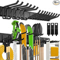 klasit Garage Wall Organizer,15Pack Carries 675 lbs,Garden Tool Organizer 48in With Large Storage Space,Easy Assembly, Sturdy