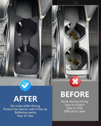 Cup Holder Inserts for 2026 2025 Toyota Camry Accessories, Non-Slip TPE Center Console Protector Organizer to Prevents Spills & Scratches for Camry SE|XSE|LE|XLE Interior Accessories
