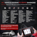 iCarsoft POR V3.0(Upgraded) Bidirectional Diagnostic Tool for Porsche, 27 Resets (234Sub-Resets) + 66 Extra Services +