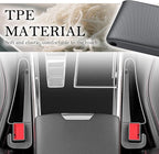 2PCS Short Car Seat Gap Filler Organizer,Mini-Size in Between Car Seat Catcher for Storing Cell Phones/Items,Versatile Cars Accessories Console Catcher Fit Small Gaps