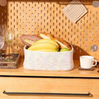 MiniArk Small Storage Baskets for Organizing | Closet Organizer Bins | Shelf Toy Basket | Woven Rope Baskets | Cube Decorativ