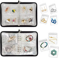 Transparent Jewelry Storage Book Travel Jewelry Organizer Earring Organizer Case Bracelet Holder for Necklace Ring with Anti 