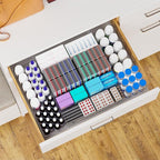 Yieach Large Expandable Desk Drawer Organizer Tray for Office Supplies and Accessories With 12 Adjustable Compartments,Office
