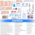 Mini First Aid Kit - 150 Pieces Emergency Medical Kit for Home, Car, Travel, Camping, Truck, Hiking, Sports, Office, Vehicle 