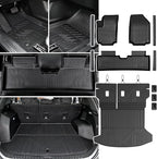 Floor Mats & Cargo Mat with Backrest Mat for 2025-2026 Chevy Equinox(Only Gas)/GMC Terrain, Door Sill Guards, All Weather TPE Car Floor Liners Trunk Mat Accessories for Chevrolet Equinox