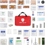 First Aid Kit - Trauma Kit with Essential Emergency Medical Supplies, Waterproof Travel First Aid Kit, Simple and Portable Em