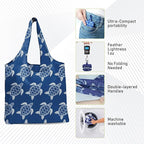 BeeGreen Reusable Grocery Shopping Bag -Travel Tote Bag - Foldable Compact Sturdy Bags