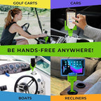 Cup Holder Phone Holder Mount for Car - Universal Adjustable Expander Cradle Hands-Free Driving - Compatible with All Smartphones Car Mount for iPhone Samsung Google Android Mobile Accessories Green