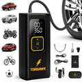 Dual Cylinder Tire Inflator Portable Air Compressor – Dual Power 160 PSI Cordless Air Pump for Car, Truck, SUV, Bike, Balls – 7500mAh Battery, Digital Gauge, LED Light & Auto Shut-Off