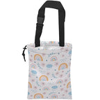 Car Trash Bag Hanging Cloud Rainbow Flower Car Trash Can Waterproof Garbage Bag Hanging for Car Back Seat