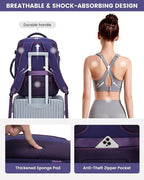 LOVEVOOK Large Travel Backpack for Women, TSA Carry on Backpack for Airplanes, 40L Personal Item Travel Bag for Women fits 17